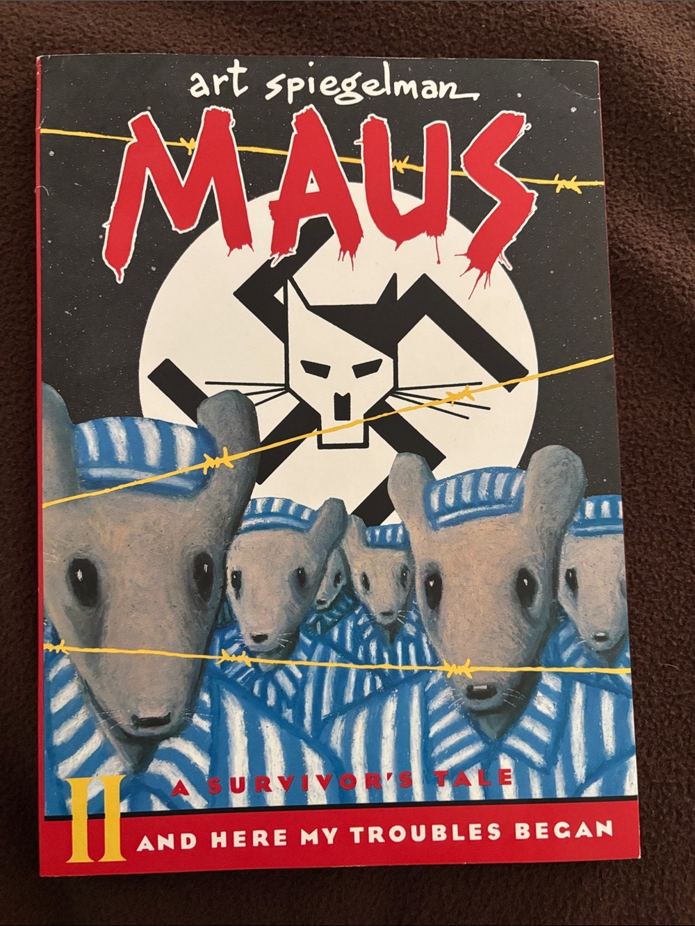 MAUS II and here my trouble began paper back book - like new